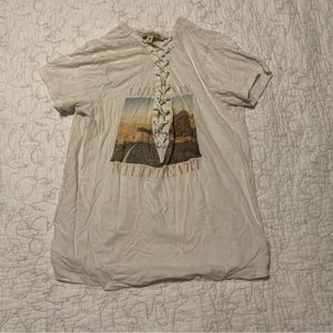 Express deep V tee #45